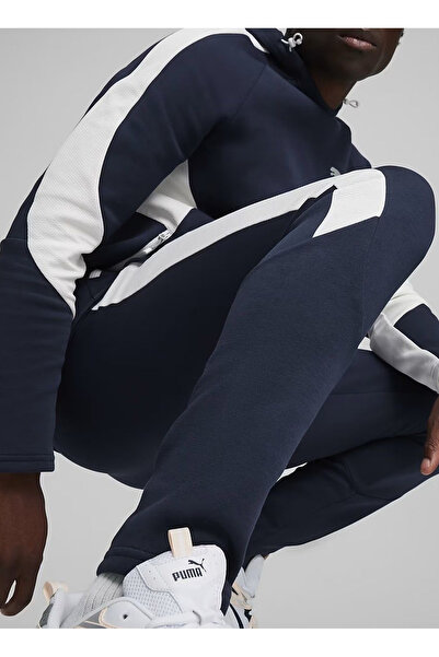 Puma Düz Paça Lacivert Erkek Çocuk Eşofman Altı 68180427-EVOSTRIPE Pants DK