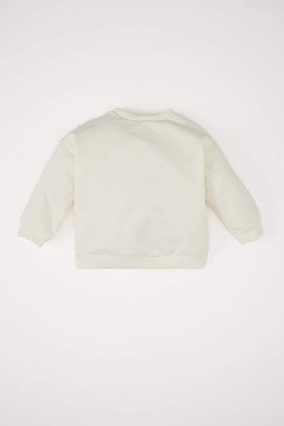 DeFacto Kız Bebek Bisiklet Yaka Baskılı Sweatshirt E2948A525SP