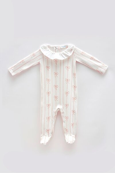 Atelier Babbi Baby Rompers - Ribbon / Pink