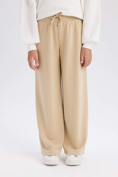 DeFacto Kız Çocuk Wide Leg Geniş Paça Eşofman Altı  D9621A825SM