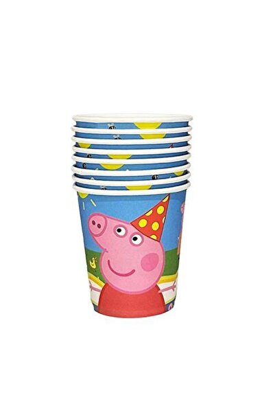 Parti Dükkanım Peppa Pig Karton Bardak 8 Adet