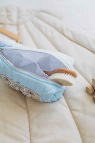 Atelier Babbi 100% Cotton Baby Care Bag - Lead Soldier