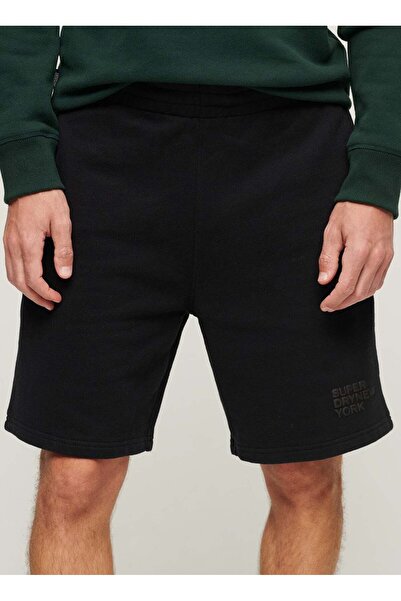 SUPERDRY Rahat Siyah Erkek Şort M7110419A02A_LUXURY SPORT LOOSE SHO