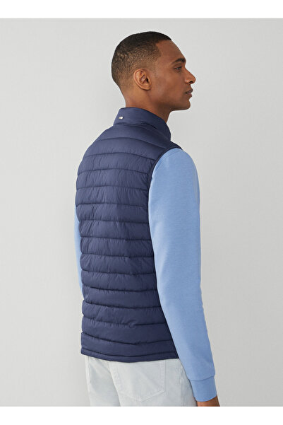 Hackett Lacivert Erkek Dik Yaka Slim Fit Puffer Yelek HM403089