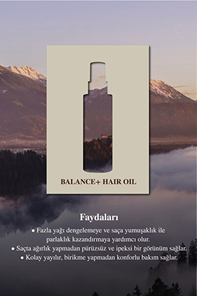 Clara Hygienics Balance+ Sebum Dengeleyici Saç Yağı 100ml - Ferahlatıcı Yatıştırıcı Besleyici (Yağlı Saçlara Özel)