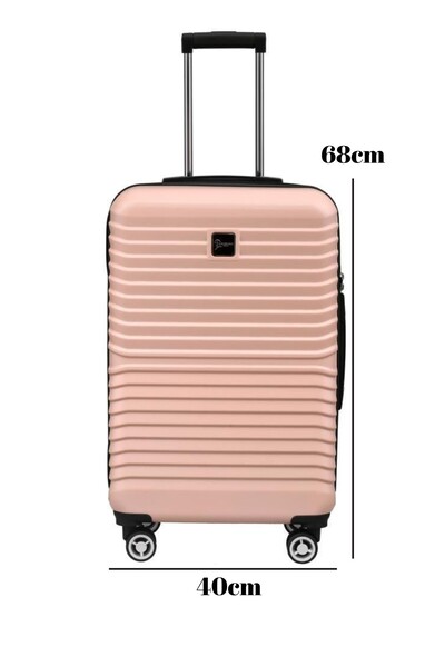 louisiana polo Orta Boy %100 Polikarbon Valiz Pudra 1811