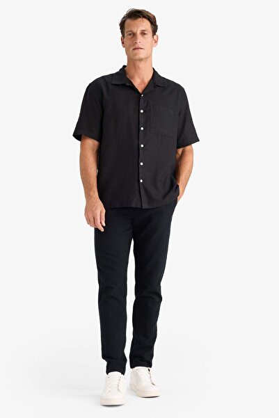 DeFacto %100 Pamuk Regular Fit Normal Kesim Yazlık Dokuma Kanvas Jogger Pantolon D6260ax25sp