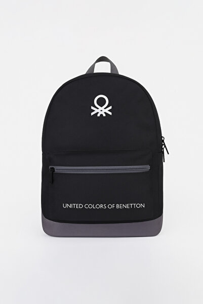 United Colors of Benetton 2021 New Season Casual Backpack Black 70419
