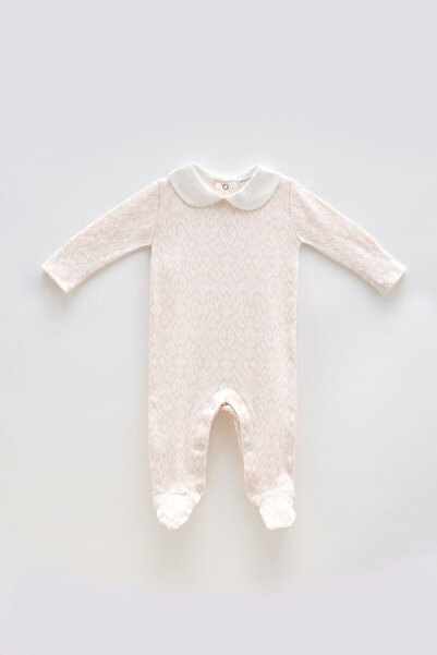 Atelier Babbi 100% Cotton Baby Romper - Tie / Pink