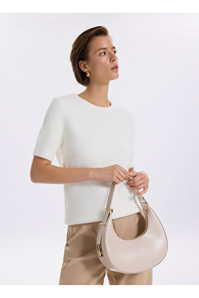 Fabrika Ekru Kadın 29x24x9 cm Omuz Çantası CAROLINA
