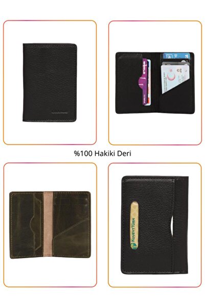 louisiana polo Grande Шкіряний чоловічий гаманець для карток, чорний 855