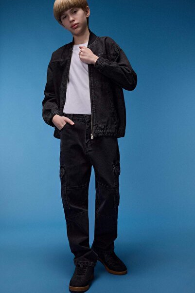 DeFacto Erkek Çocuk Kargo Fit Jean Pantolon C7447A825SP