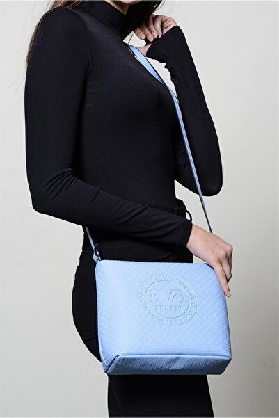 19V69 ITALIA 1975 Kadın Çapraz Çanta Mavi