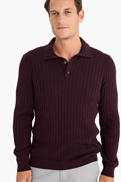 DeFacto Standard Fit Polo Neck Knitwear Sweater E5335Ax24Wn