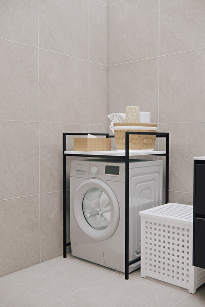 Phobia Çamaşır Makinesi Üstü Düzenleyici Raf Banyo Dolabı Makina Üstü Dolap Kurutma Makinası Rafı 26-3