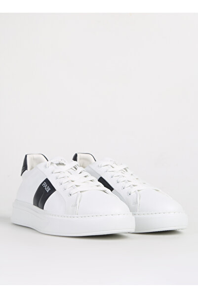 FABI Beyaz-Siyah Erkek Deri Sneaker FU0456.B04ZIP18N