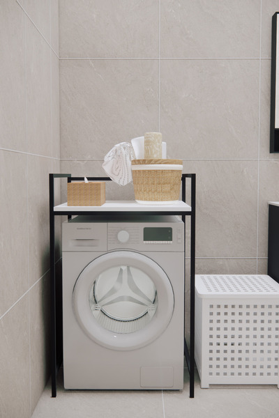 Phobia Çamaşır Makinesi Üstü Düzenleyici Raf Banyo Dolabı Makina Üstü Dolap Kurutma Makinası Rafı 26-3