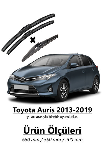 Inwells Toyota Auris 2013-2019 Hybrid Ön ve Arka Silecek Seti