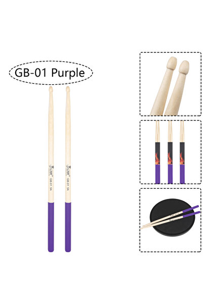 Choice GB-01 Purple 5A Drumstick Maple Drum Sticks DS-09 Multicolor Drum Mallets Professional Percussion Mu
