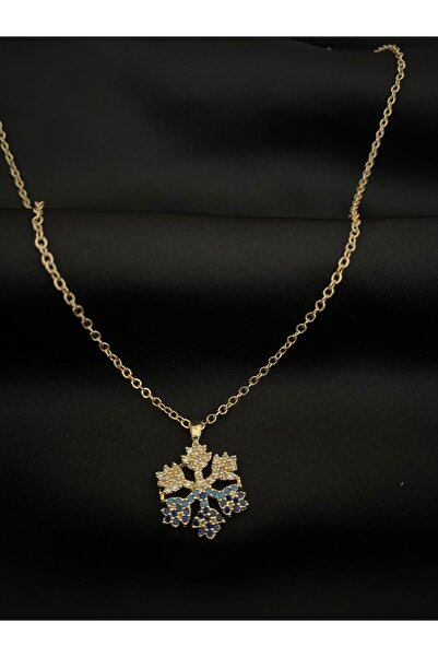 SPİEL&GESCHENKHAUS قلادة ملونة على شكل ندفة ثلج