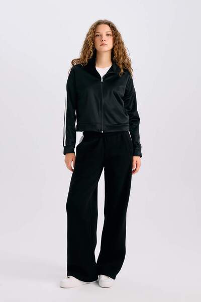 DeFacto Cardigan sport supradimensionat cu buzunare late și fermoar E1803AX24WN