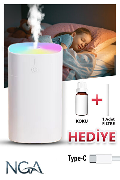 NGA 400 ml Ultrasonik Ledli Hava Nemlendirici Buhar Makinesi Ve Aroma Difüzör...