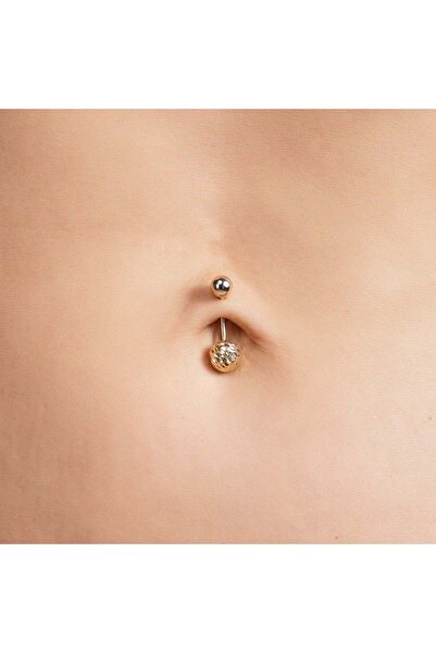 Piano Jewellery Shine Toplu Altın Göbek Piercing Tek Olarak Satılır