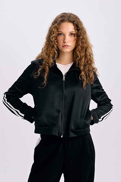 DeFacto Cardigan sport supradimensionat cu buzunare late și fermoar E1803AX24WN