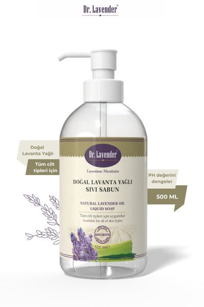 Dr.Lavender Doğal Lavanta Yağlı Sıvı Sabun 500 ML Nemlendirici Sıvı Sabun & C...