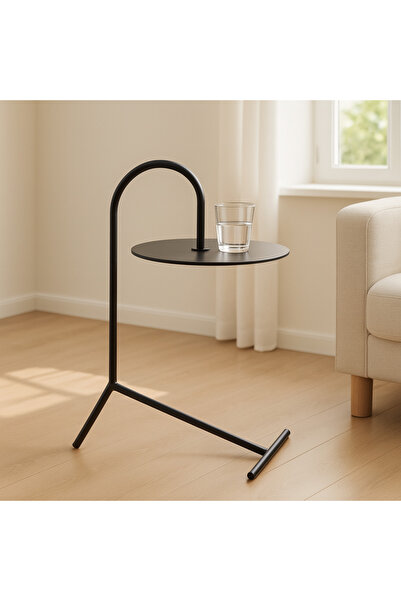 Forgeist furniture Metal C Sehpa – Modern Koltuk Yanı Kullanışlı Sehpa -Özel El İşçiliği