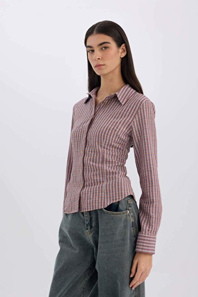 DeFacto Hosszú ujjú kockás ing - illeszkedő E4936AX24AU