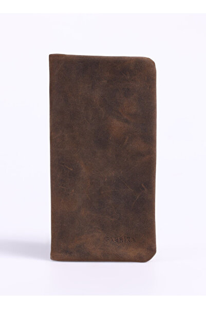 Fabrika Kahve Erkek Cüzdan FrkByn 517 Crayz Deri Kahve