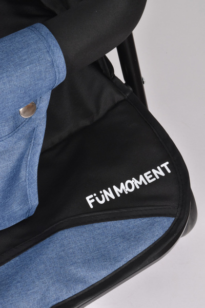 Fun Moment Foldable Two Seat Stroller Blue