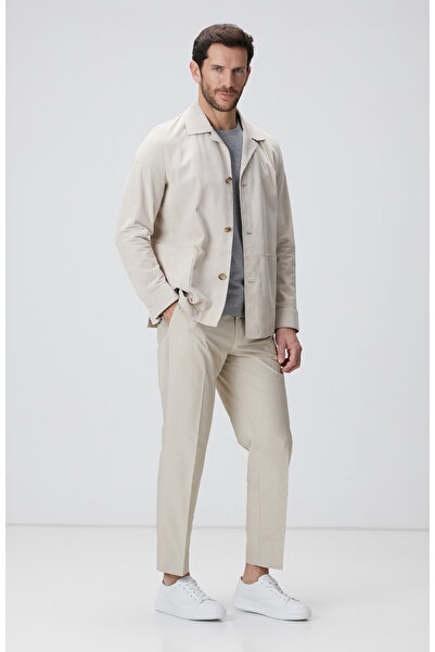 Network Kırık Beyaz Deri Ceket