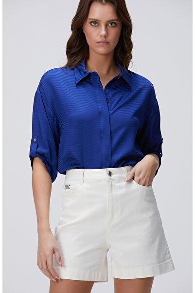 Network Saks Çizgi Desenli Gömlek