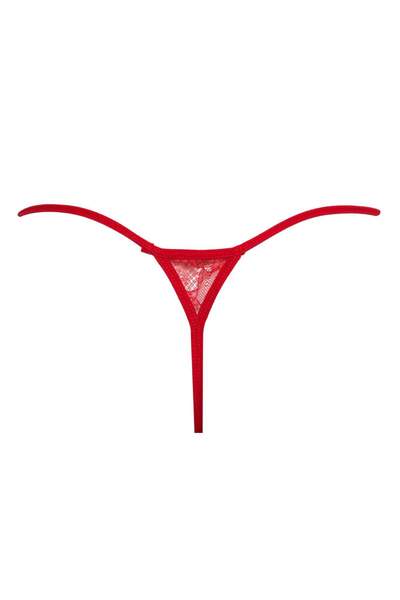 DeFacto Fall in Love Red Lace String Slip Panties B4834Ax24Wn
