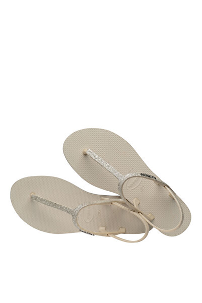 Havaianas Paraty Glitter Beige Women's Slippers -4148951-0121