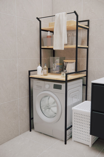 Phobia Çamaşır Makinası Dolabı Banyo Rafı Çamaşır Makinası Üstü Düzenleyici Havluluk Banyo Dolabı 52014