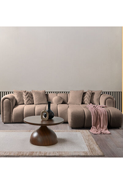 Eymense Nline Köşe Koltuk Takımı Kahverengi Sağ Köşe