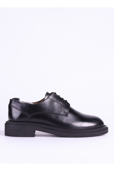 Fabrika Siyah Erkek Deri Klasik Ayakkabı DAROS-BAXTER
