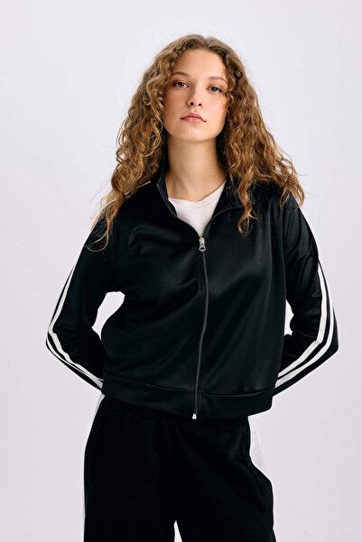 DeFacto Cardigan sport supradimensionat cu buzunare late și fermoar E1803AX24WN