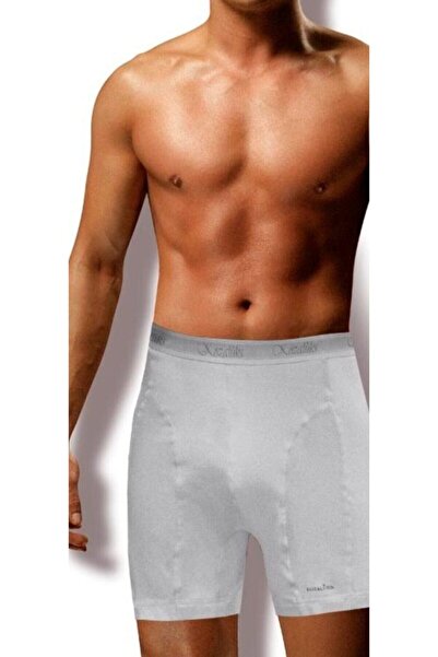 KozaLüks Men's 2-Piece White Long Leg Boxers