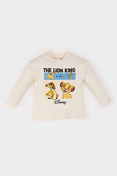 DeFacto Baby Boy Тениска с дълги ръкави и деколте Disney Lion King D6297A524Wn