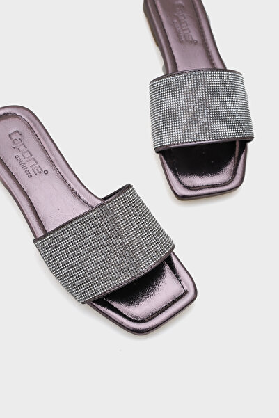 Capone Outfitters Stoned Single Strap Flat Heel Women's Slippers