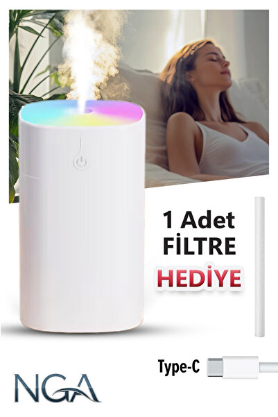NGA 400 ml Ultrasonik Ledli Hava Nemlendirici Buhar Makinesi Ve Aroma Difüzörü