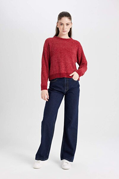 DeFacto Regular Fit Bisiklet Yaka Triko Kazak C6227AX24CW