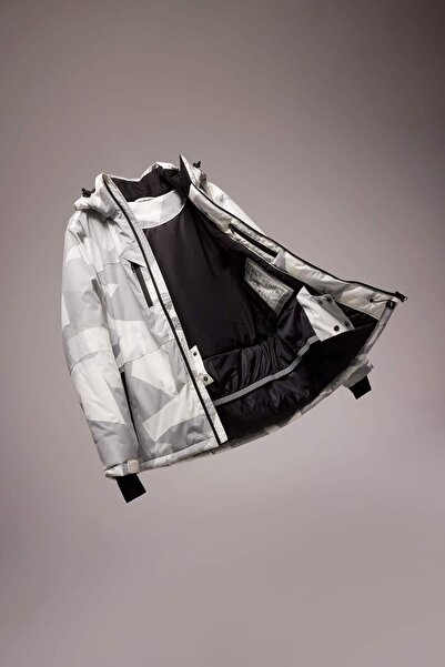 DeFacto Defactofit Ski Coat Water Repellent Windproof Hooded Zippered Ultra-Protective A7116Ax24Wn
