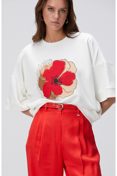 Network Kırık Beyaz Sweatshirt