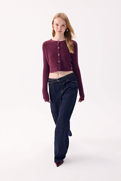 DeFacto Coool Slim Fit Dar Kesim Bisiklet Yaka Triko Hırka Z9318AZ24WN