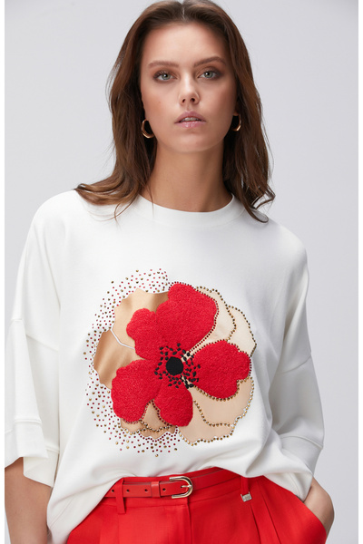 Network Kırık Beyaz Sweatshirt